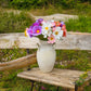 20" Real Touch Cosmos White with pink