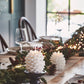 Pinecone Candle - Perfect Christmas Centerpiece: White