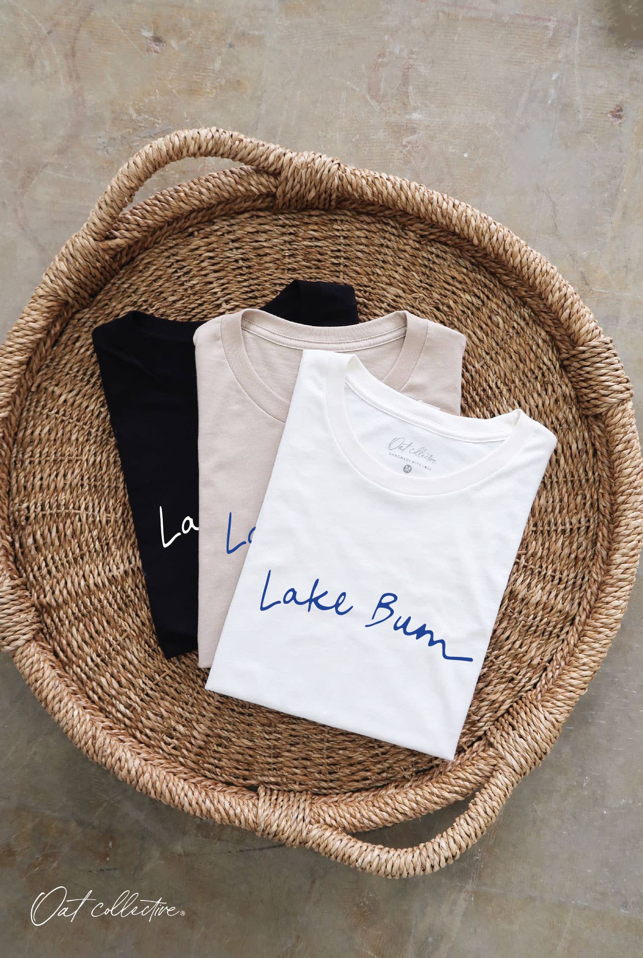 LAKE BUM Graphic T-shirt: BLACK / M