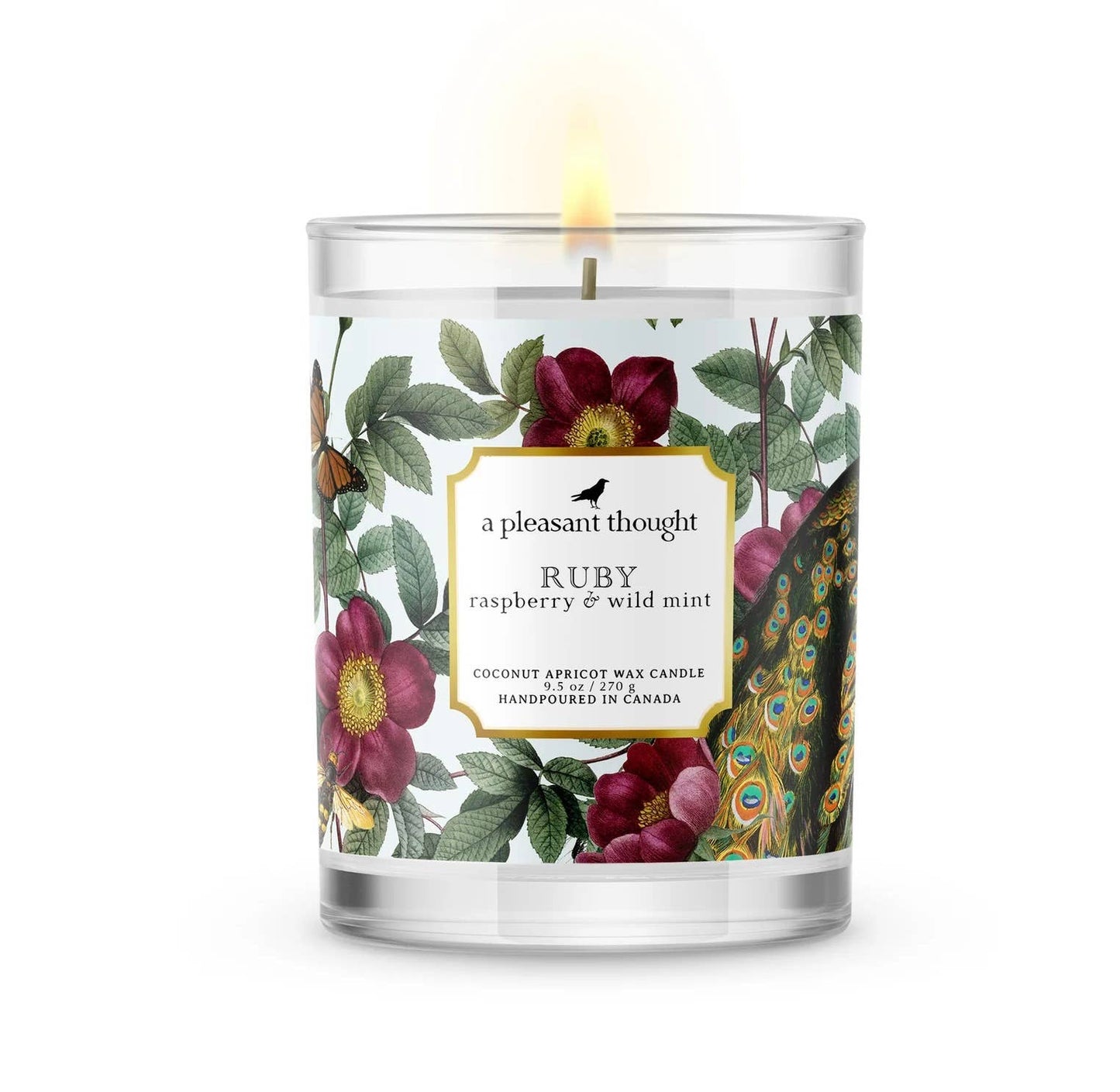 RUBY | RASPBERRY & WILD MINT | CANDLE: Wood