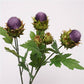 19.5"Globe Thistle 2 buds: Deep Red