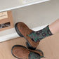 Rufia - Vintage Bloom Embroidered Crew Socks: Navy