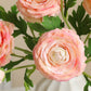 18" Real Touch Ranunculus: Coral