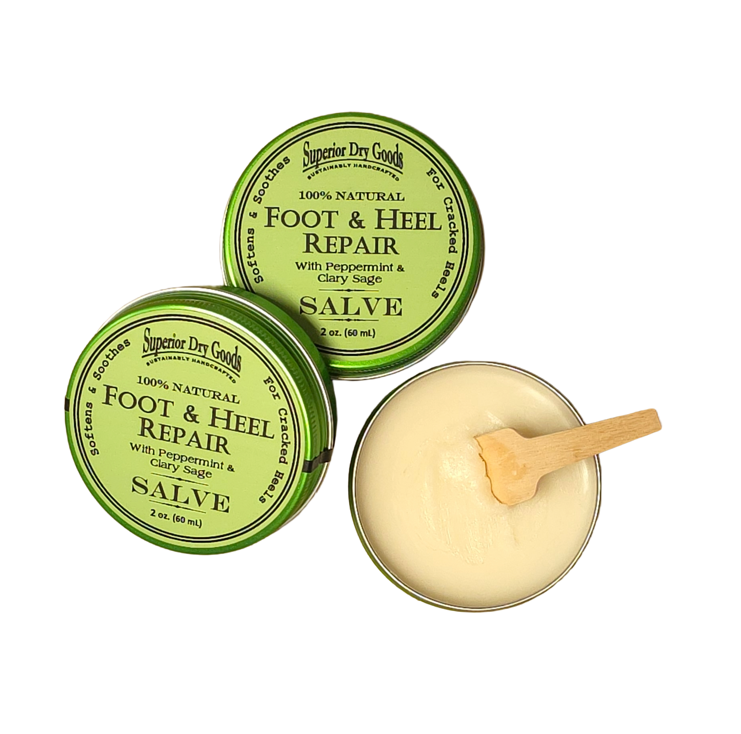 Foot & Heel Salve | Peppermint & Clary Sage | All Natural