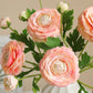 18" Real Touch Ranunculus: Coral