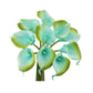 Pack of 10-real touch calla lily green color palette: Picasso Clover Green