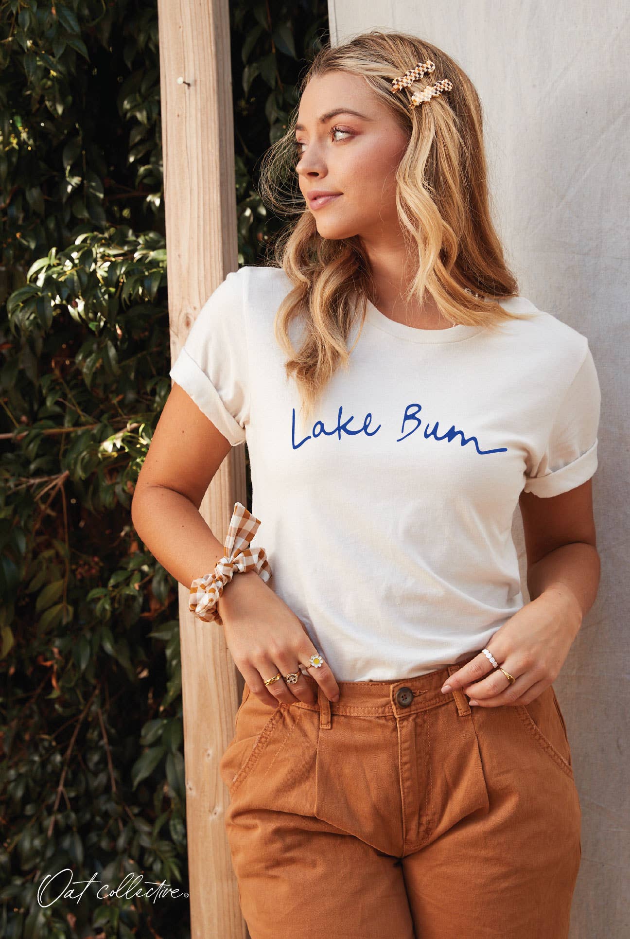 LAKE BUM Graphic T-shirt: BLACK / M
