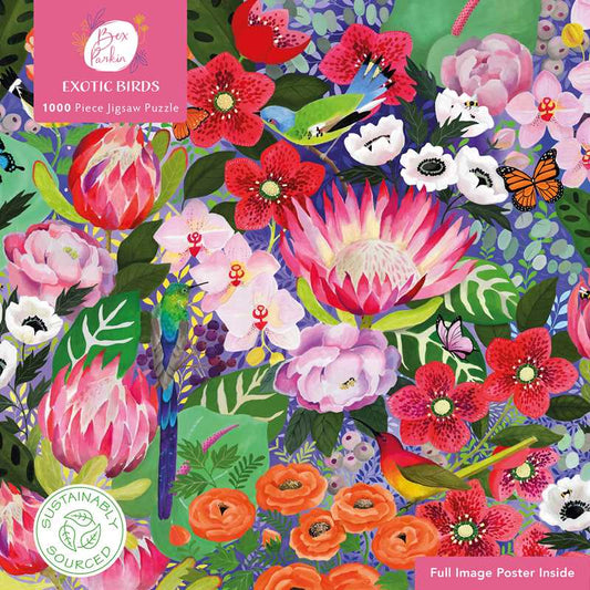 Adult Sustainable Jigsaw Puzzle Bex Parkin: Exotic Birds by: Jigsaw; 1 pages / English