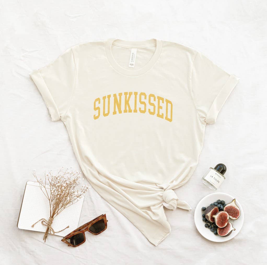 SUNKISSED Graphic T-Shirt: HEATHER MUSTARD / XL
