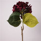 24"Lux Designer-Grade Ultra-Realistic Hydrangea–(7"Bloom): Elegant Brown