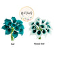Pack of 10-real touch calla lily green color palette: Picasso Clover Green