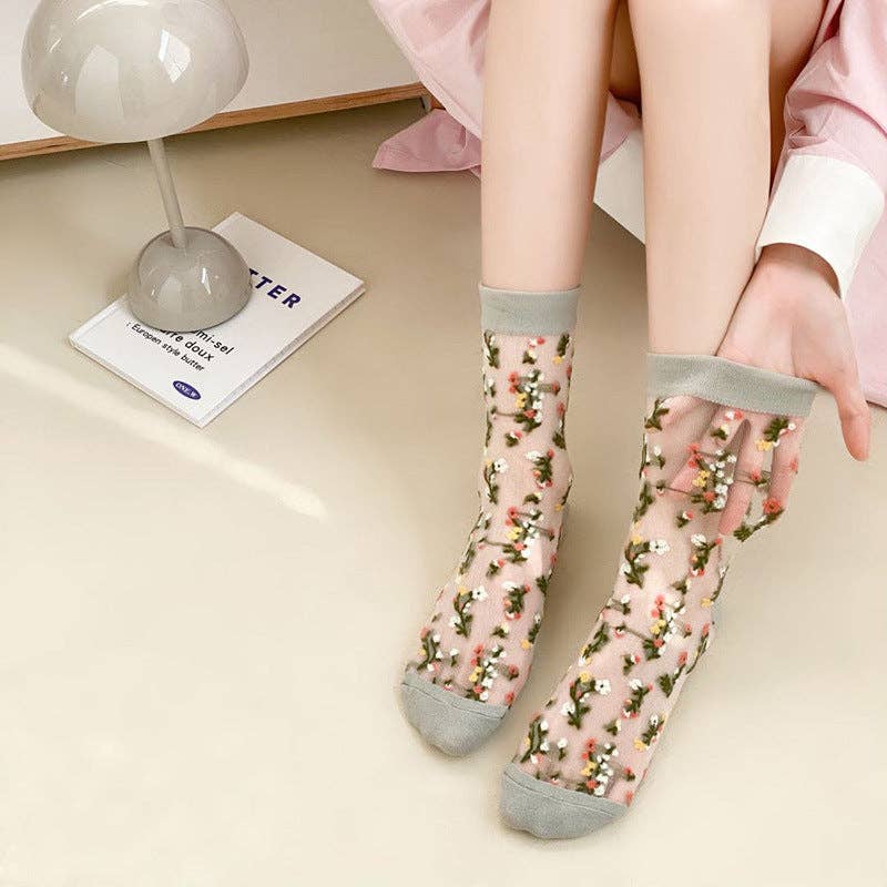 Rufia - Patterned Socks (See thru)
