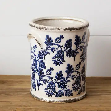 Pottery - Blue Floral