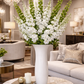27"Real Touch Delphinium: Begonia Pink