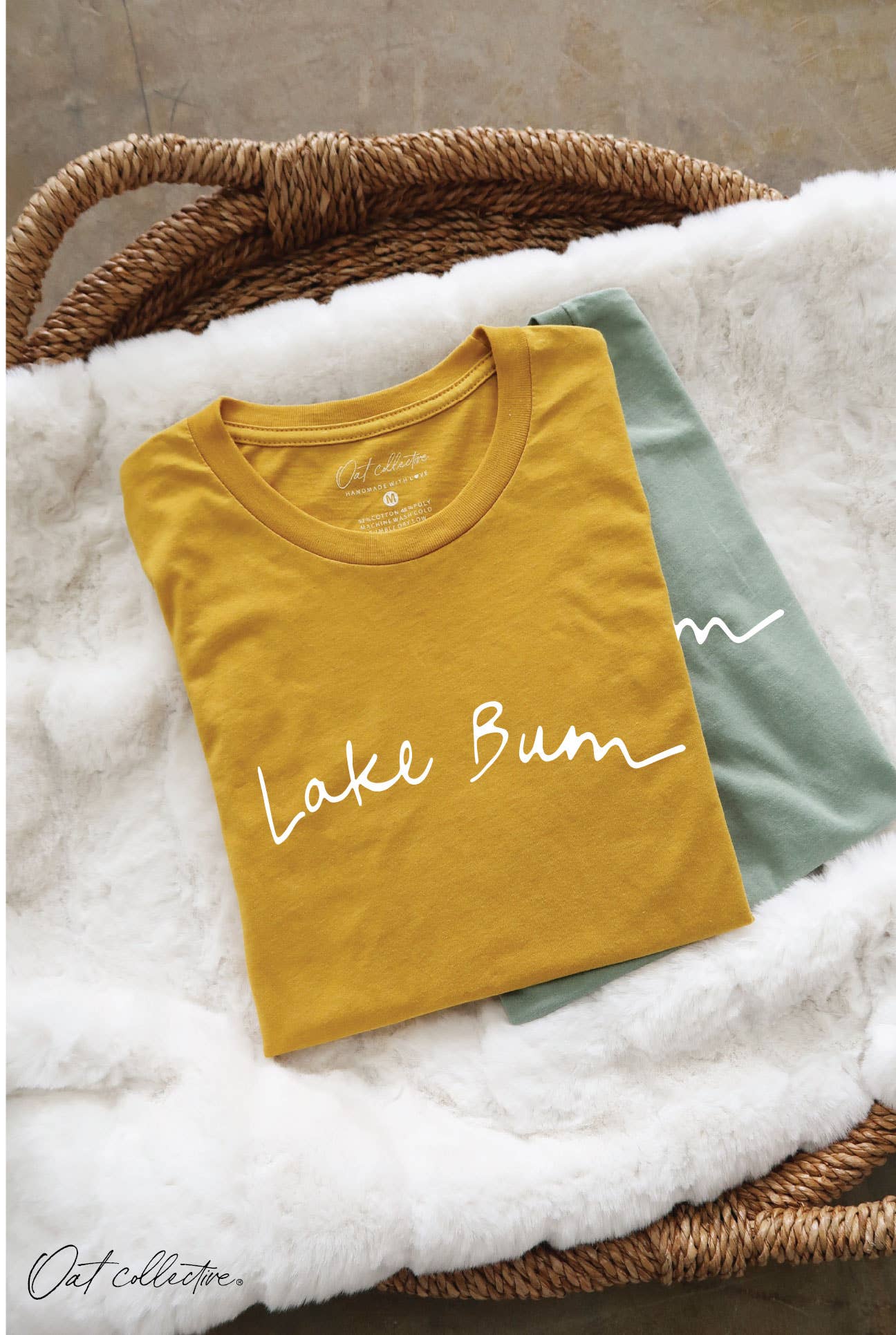 LAKE BUM Graphic T-shirt: BLACK / L