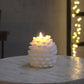 Pinecone Candle - Perfect Christmas Centerpiece: White