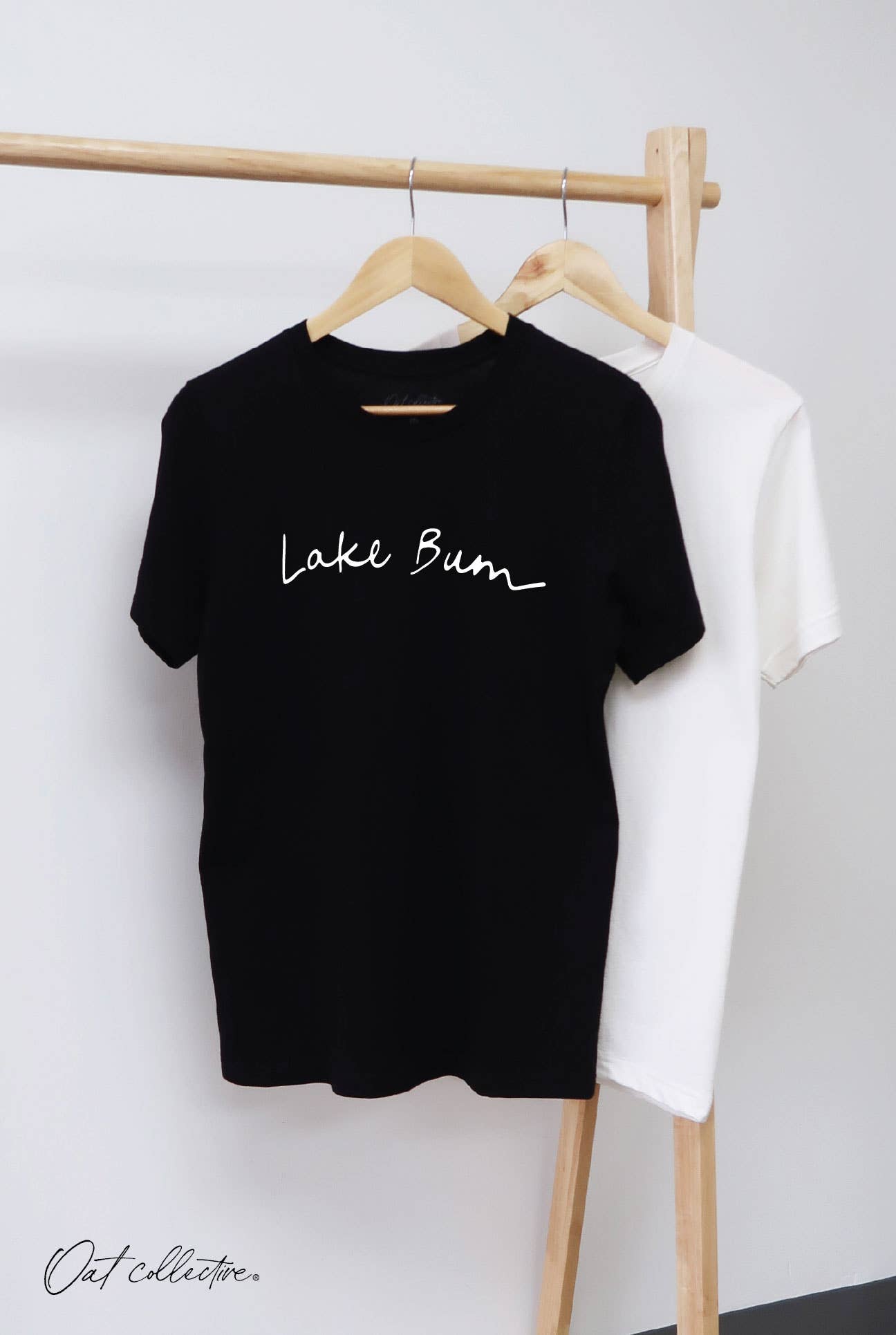 LAKE BUM Graphic T-shirt: BLACK / M
