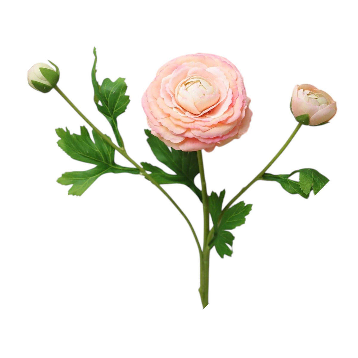 18" Real Touch Ranunculus: Coral