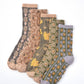 Rufia - Floral Knit Socks - Vintage & Stretchy: Flower