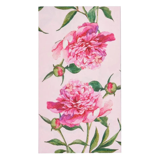 Pink Peonies Guest Towel 3 Ply/20pk