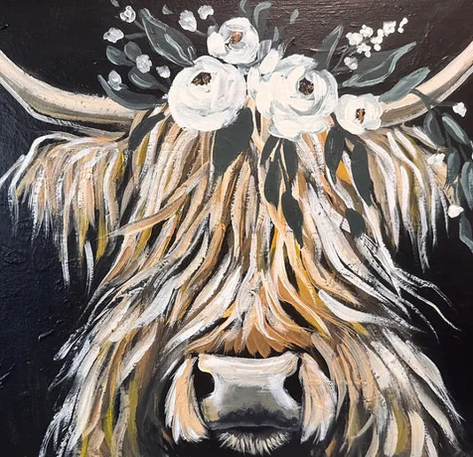 LACY WILSON - HIGHLAND COW PAINT CLASS