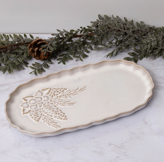 Winter Woodland Serving Plate