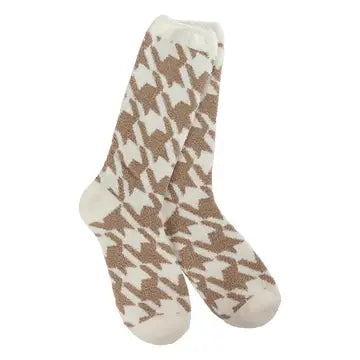 Socks Houndstooth Portabello