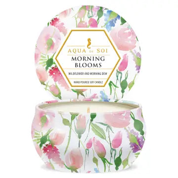 Morning Blooms - Tin Candle