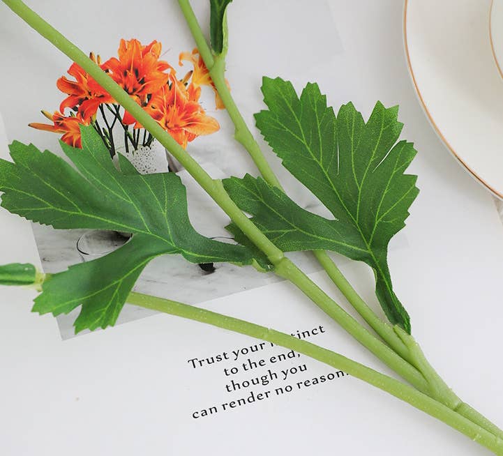 18" Real Touch Ranunculus: Coral