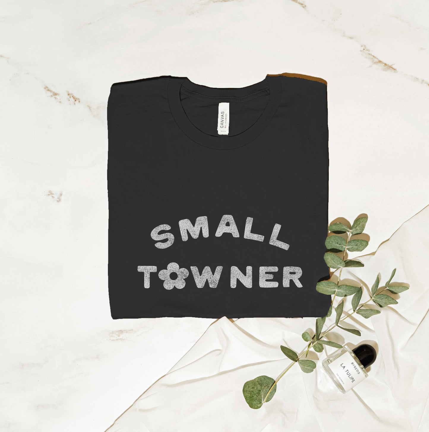 SMALL TOWNER Graphic T-Shirt: HEATHER MAUVE / L