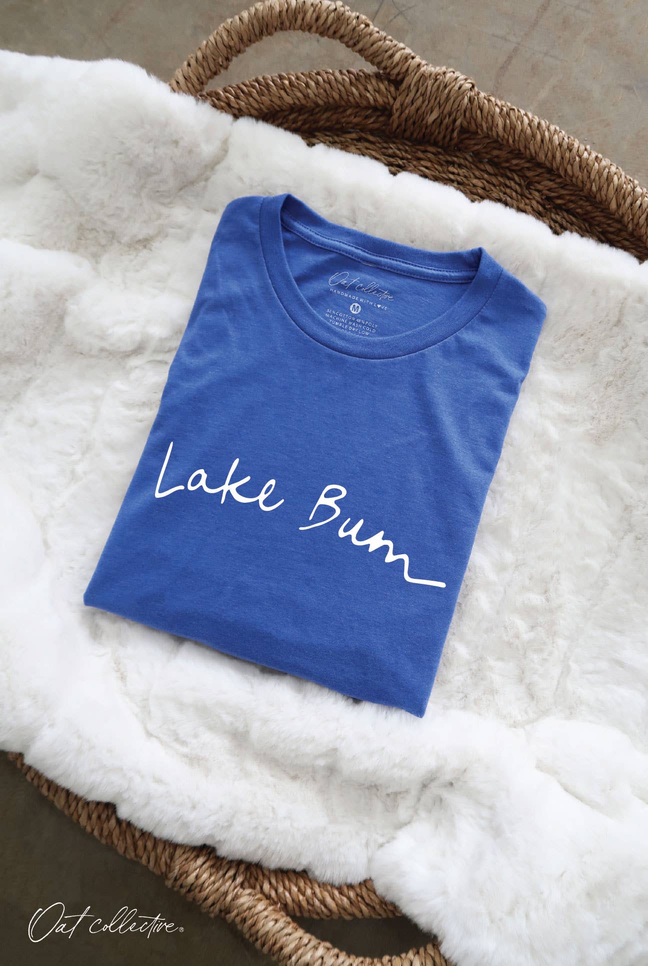 LAKE BUM Graphic T-shirt: BLACK / S