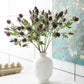 26" Artificial Thistle Eryngium Sea Holly-10Flowers : Orange