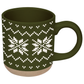 Green Fair Isle Sweater Stoneware Coffee Mug