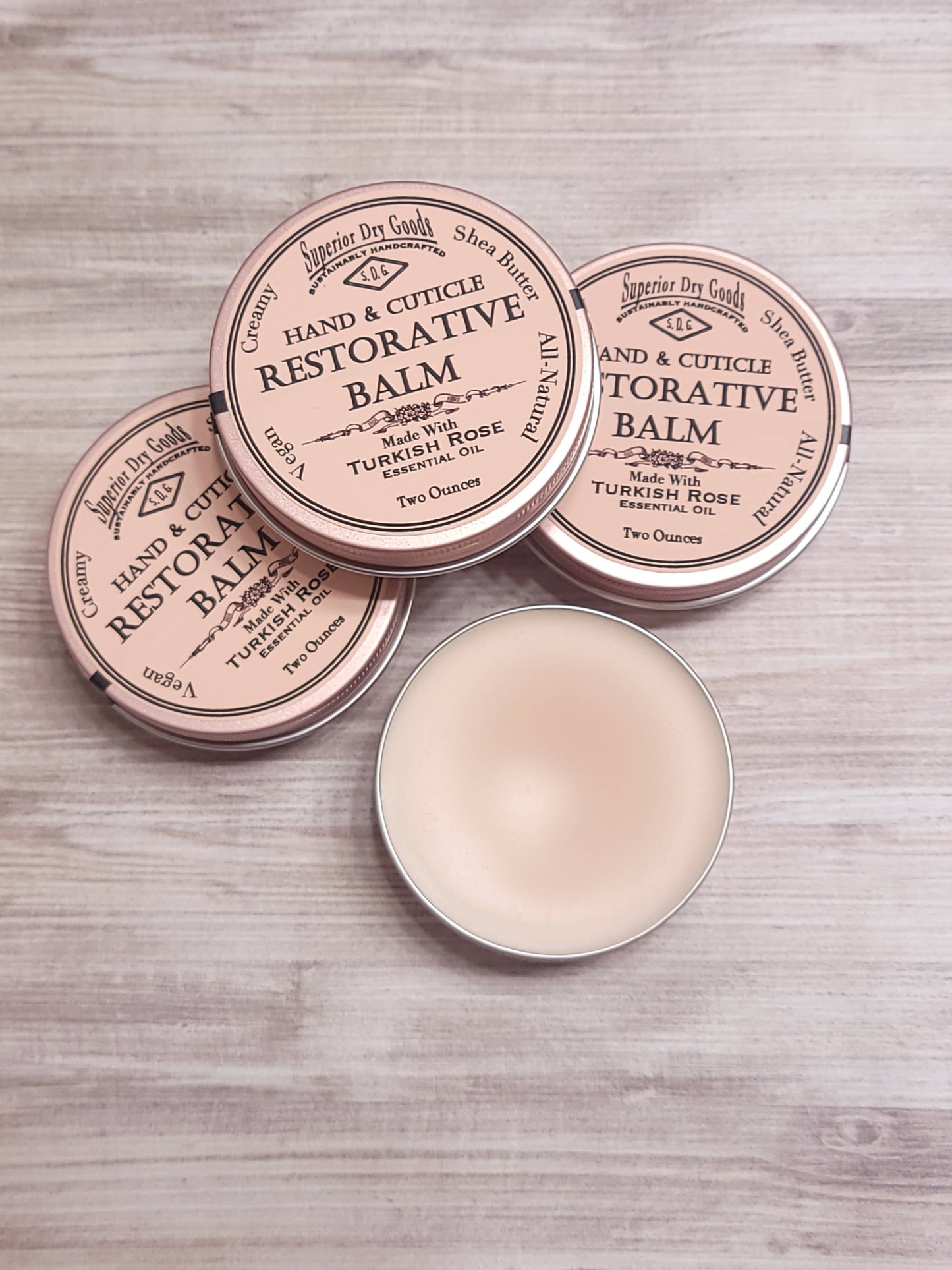 Hand & Cuticle Restorative Balm | Turkish Rose | All Natural