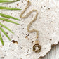 Flower Swarovski necklace botanical flower shop boutique: Silver