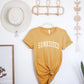 SUNKISSED Graphic T-Shirt: HEATHER MUSTARD / XL