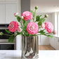 18" Real Touch Ranunculus: Coral
