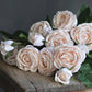 Real Touch Cabbage Rose: Dark Mocha 28.75”