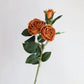 Real Touch Cabbage Rose: Dark Mocha 28.75”