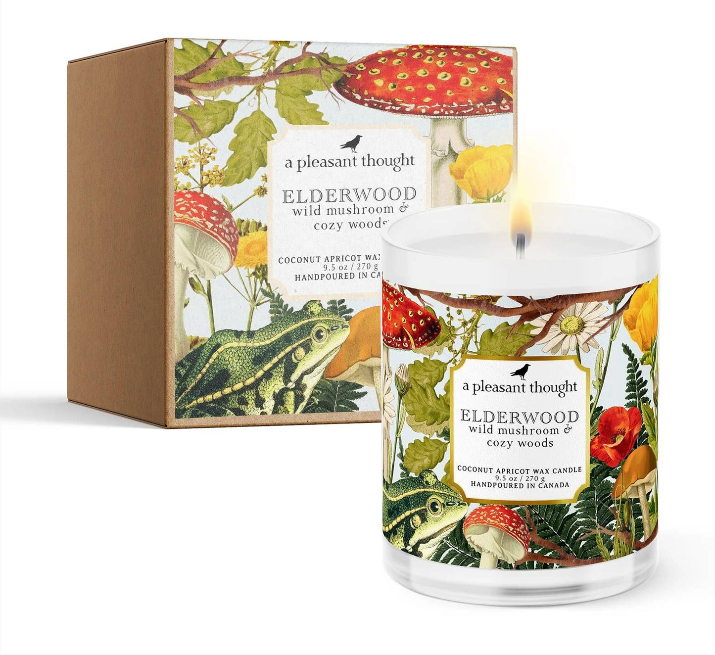 ELDERWOOD | WILD MUSHROOM & COZY WOODS | CANDLE: Wood
