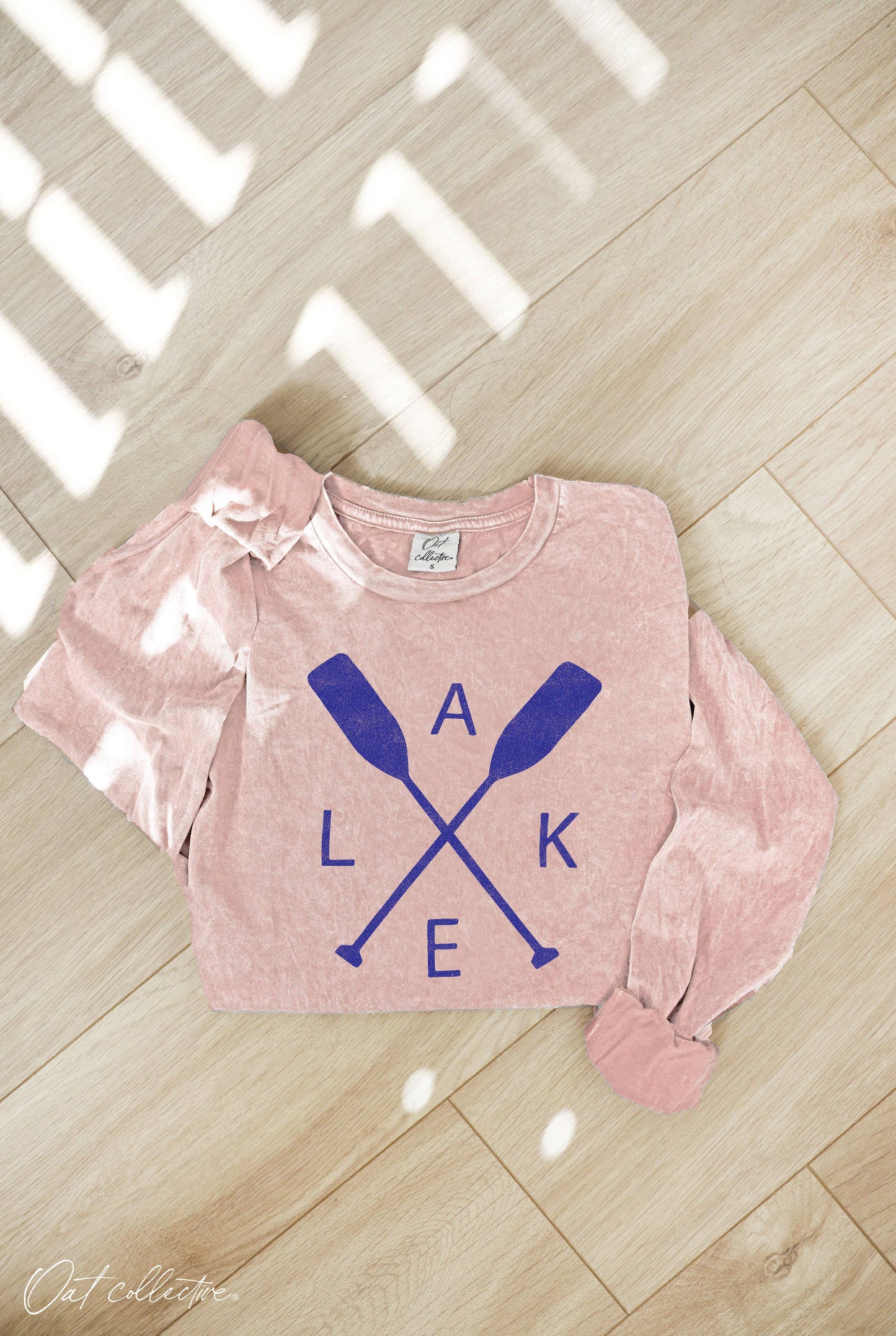 LAKE Mineral Washed Long Sleeve Graphic  : CREAM / M