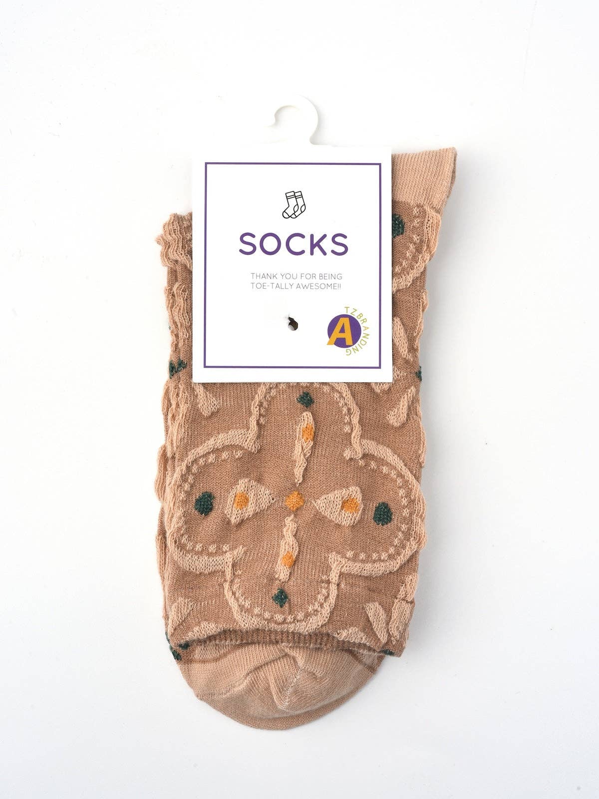 Rufia - Floral Knit Socks - Vintage & Stretchy: Sun