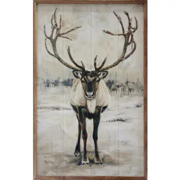 Wild Reindeer framed Print