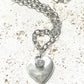 Hammered heart necklace boutique jewelry salon spa uno