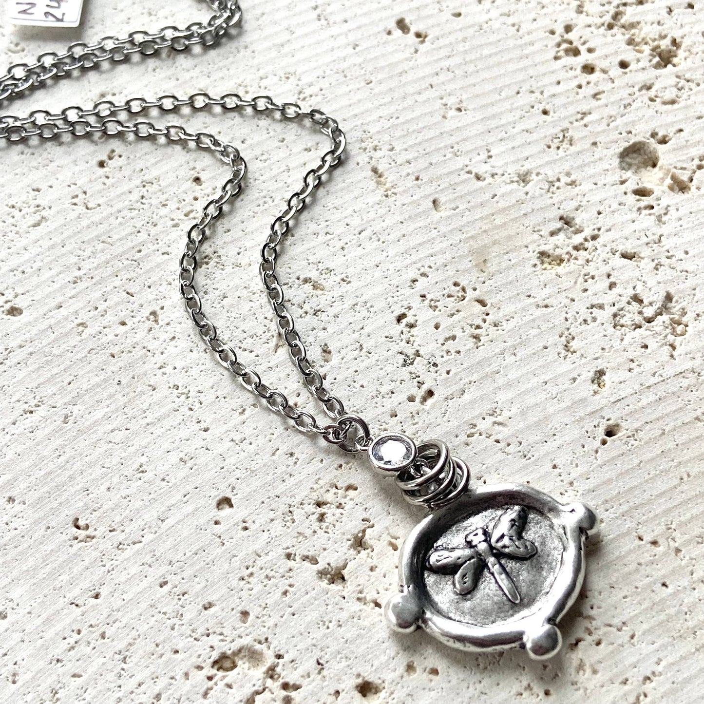 Dragonfly necklace non tarnishing jewelry boutique salon