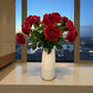 18"Elegant Real touch Juliet Rose-Moisture-touch coating: Soft Blue