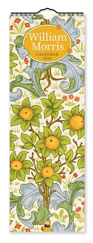 William Morris Slim Calendar 2026 (Art Calendar) by: Calendar; 12 pages / English
