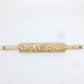 Floral Swirl Embossed Rolling Pin – Baking & Crafting