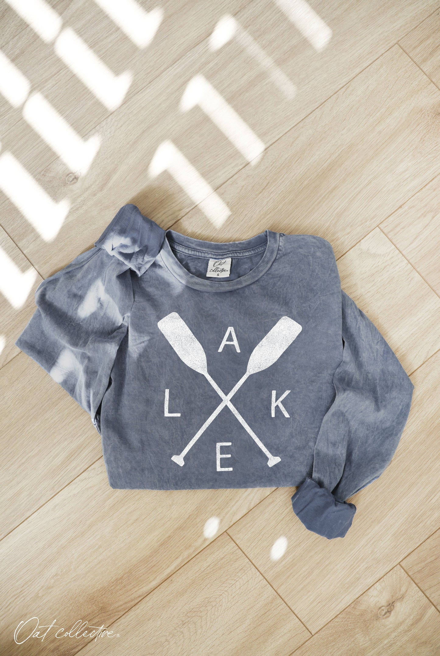 LAKE Mineral Washed Long Sleeve Graphic  : CREAM / M