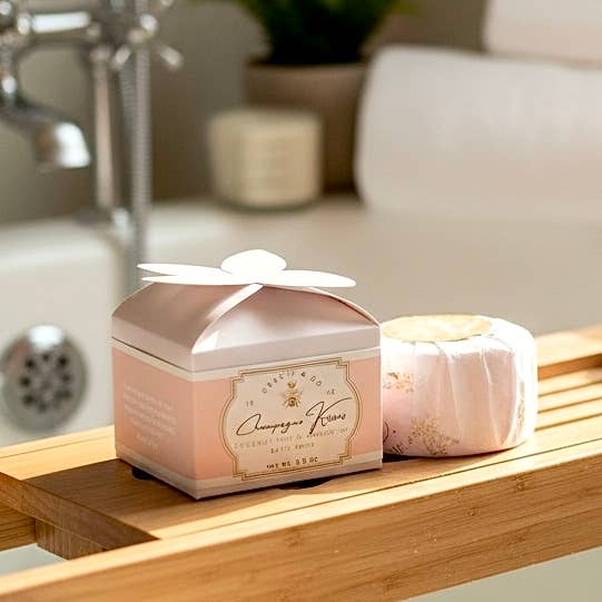 Melt Away Stress – Coconut Milk Magnesium Bath Bombs 4 OZ: PINK PEONY